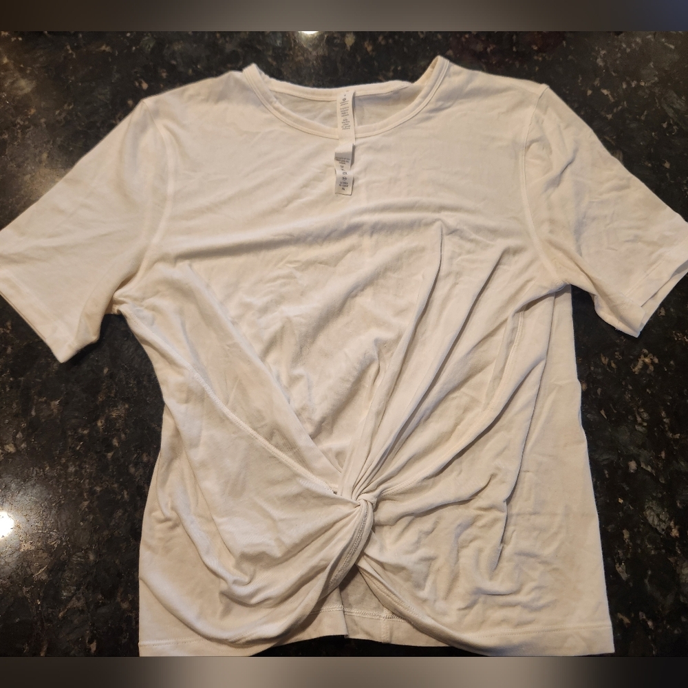 🤍 White Lululemon All Yours Tie T Shirt